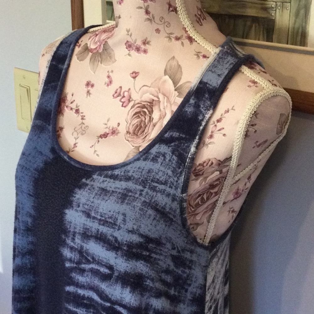 Faded Glory Blue Tank Top - Picture 3 of 5